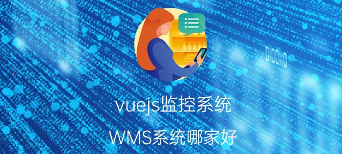 vuejs监控系统 WMS系统哪家好？